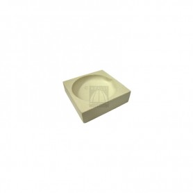 Squared ceramic crucible cm 4x4
