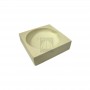 Squared ceramic crucible cm 6x6
