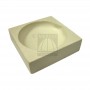 Squared ceramic crucible cm 8x8