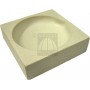 Squared ceramic crucible cm 10x10