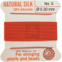Silk Bead Cord Coral