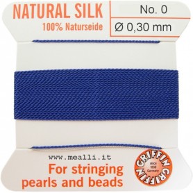 Silk Bead Cord Blue
