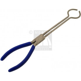 Steel tongs for graphite crucibles