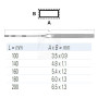 VALLORBE Needle File Flat