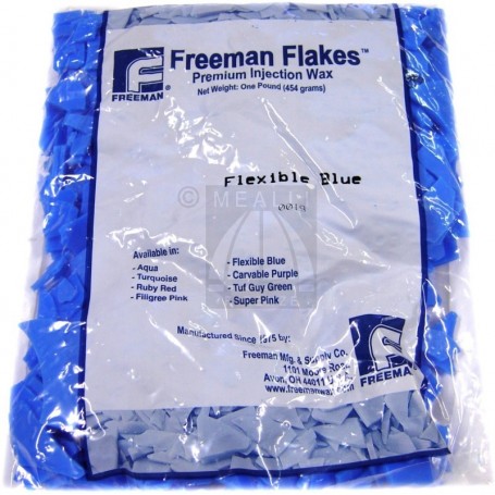 Freeman Injection Wax Flexible Blue Flakes