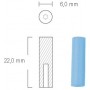Cilindro in silicone per lucidatura titanio Ø mm 0,6 x 22