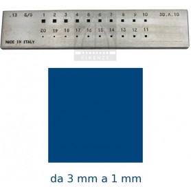 Trafila quadrata da 3 a 1 mm