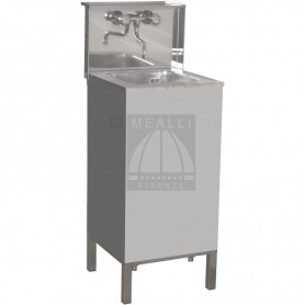 Stainless steel Cleaner sink cm 45x45x100h