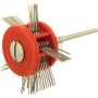 Steel satin finish brush