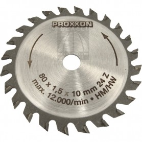 PROXXON Tungsten carbide tipped saw blade Ø 80 x 1.6 x 10 mm
