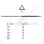 VALLORBE Needle File Three-square