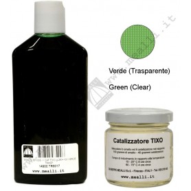 Epoxy enamel with catalyst Clear Green