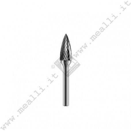 Tree with Pointed End Carbide Bur