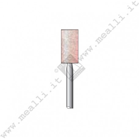 Pink Corundum Cylinder Bur 13x6,5 mm