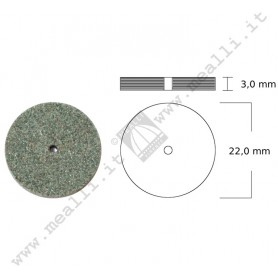 Green Silicon carbide Wheel Ø 22 x 3 mm
