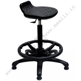 Ergonomic polyurethane laboratory stool