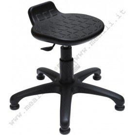 Ergonomic polyurethane laboratory stool