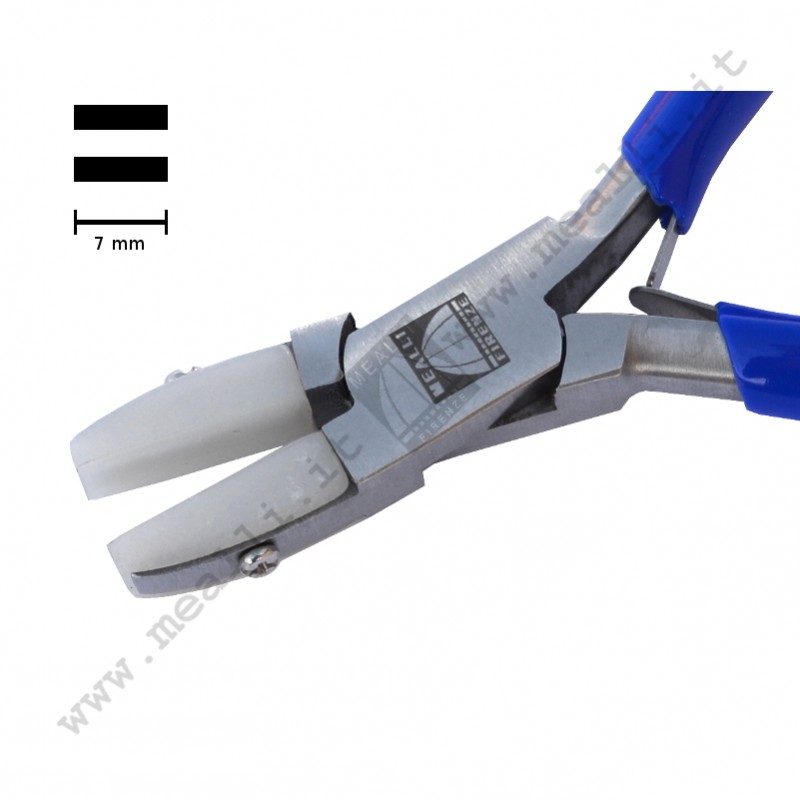 Flat nosed pliers with nylon jaws mm 125