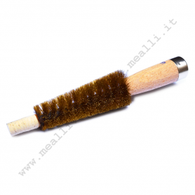 Conical crimped brass wire ring brush mm 80