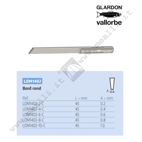 Glardon carbide gravers for engraving machines - Half round