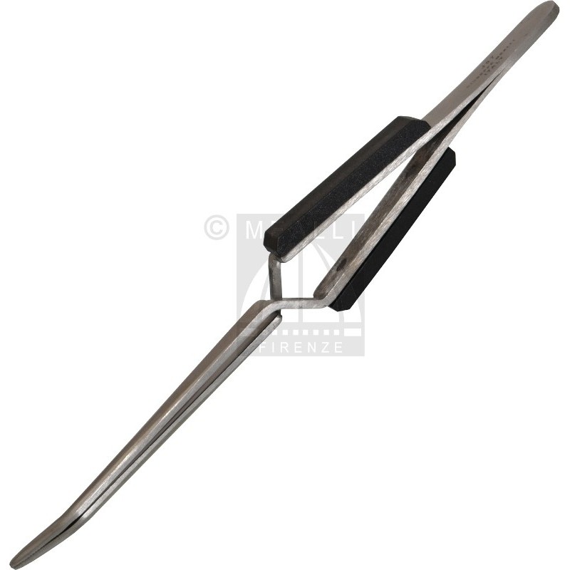 Curved CrossLock Tweezers 190 mm