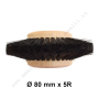 Circular Brush Ø 80 mm 5 Rows - Stiff black chungking bristle