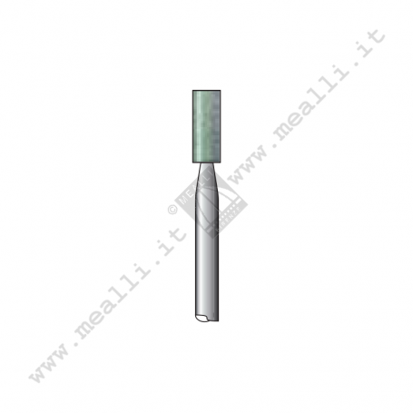 Green Silicon carbide Cylinder Bur 3x8 mm