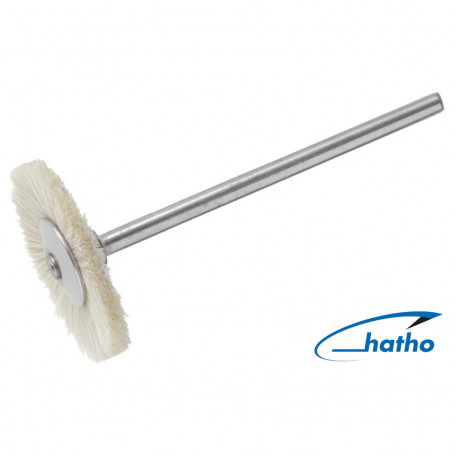 HATHO Wheel Brush white soft goat hair Ø 22 mm