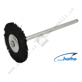 HATHO Wheel Brush Black Chungking Bristle Ø 22 mm