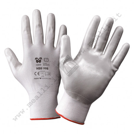 Nitrile-coated gloves