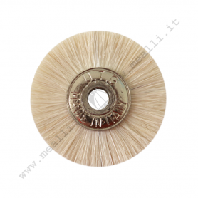 Wheel Brush White soft goat hair Ø 22 mm without shank