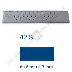 Rectangular Steel drawplate 42% from 6 to 3 mm