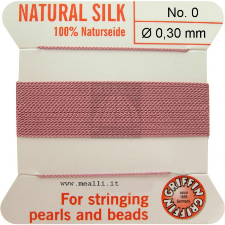 Silk Bead Cord Pink
