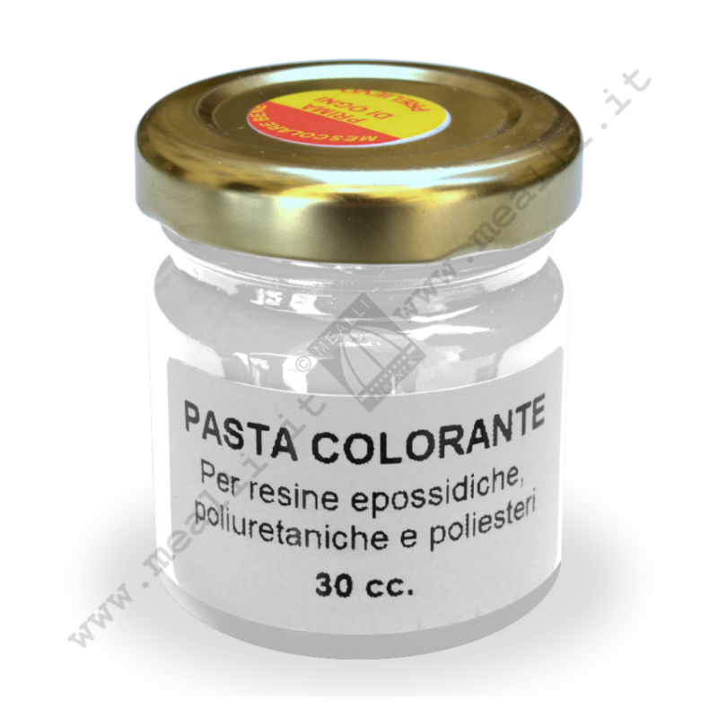 Pasta Colorante Per Resine Epossidiche, Poliuretaniche Bianco 30 ml