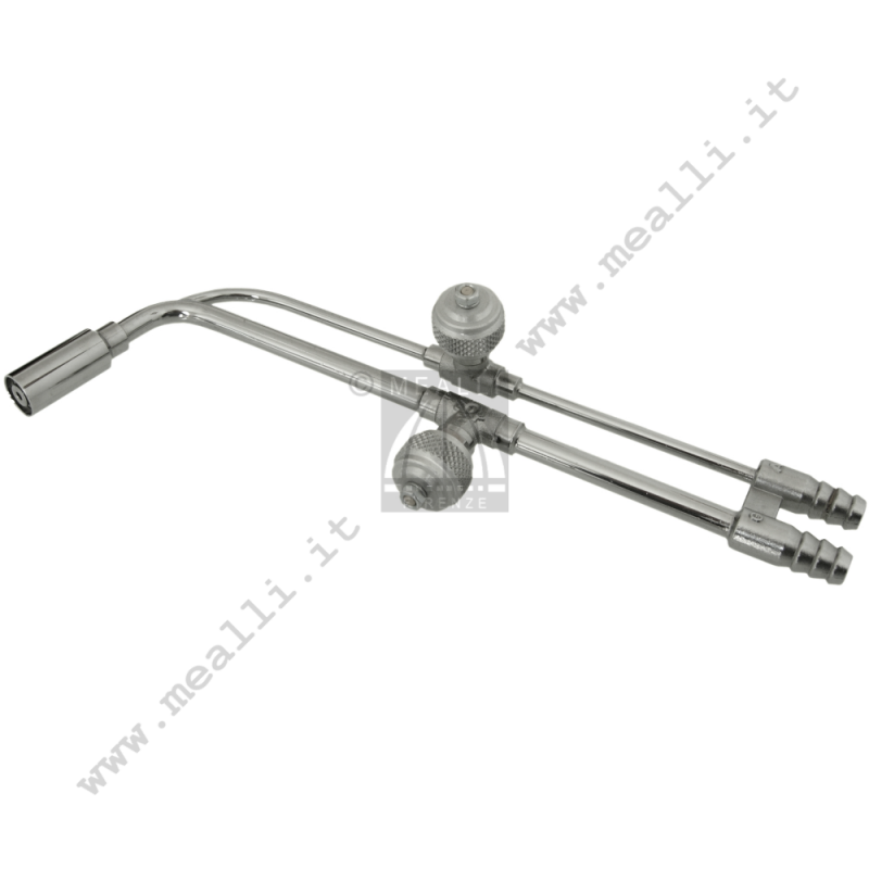 Cannello Per Gas Con Placcatura In Ottone - Doppia Apertura, Per Saldatura E Riscaldamento