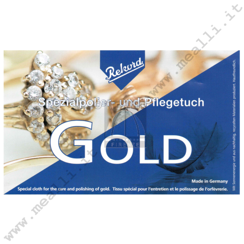 Rekord Cleaning Cloth for Gold Jewellery