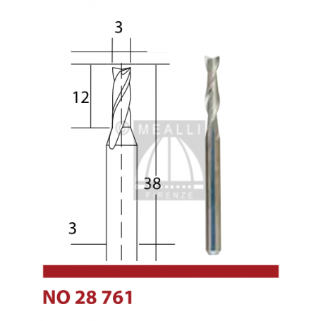 5 Frese A Spirale Singola In Carburo Di Tungsteno 6mm Per CNC – Taglio Acrilico, MDF, PVC