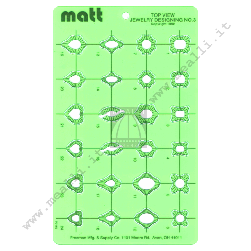 MATT Jewelry Designing Templates Set 5 pcs.