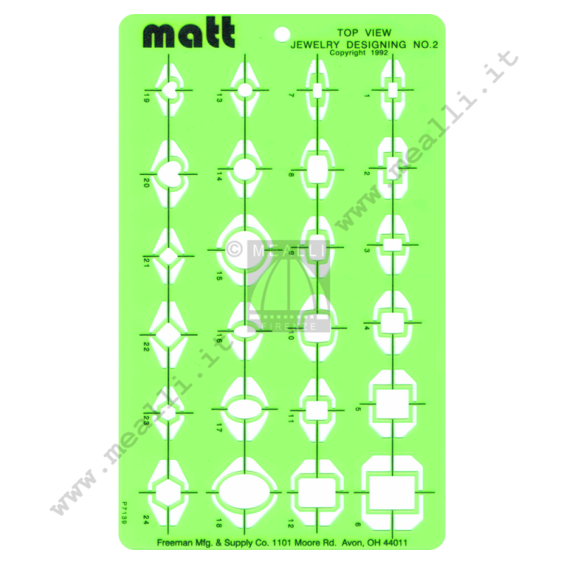 MATT Jewelry Designing Templates Set 5 pcs.