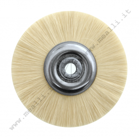 Jota Wheel Brush Ø 50 mm - White soft goat hair