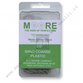 Moore Abrasive Discs Ø 22 mm - SAND COARSE PLASTIC