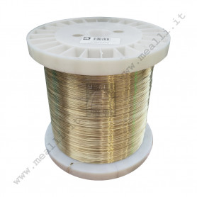 Raw brass wire 0.70 mm - spool kg. 10