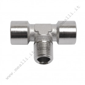 Deviatore a T filettato F-F-M 1/4"