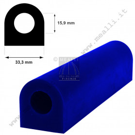 Matt wax tube flat top BLUE