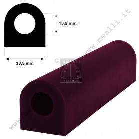 Matt wax tube flat top PURPLE
