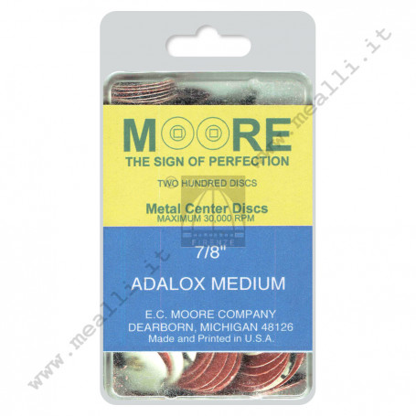 Dischi Abrasivi ADALOX Moore's Ø 22 mm - Grana Media
