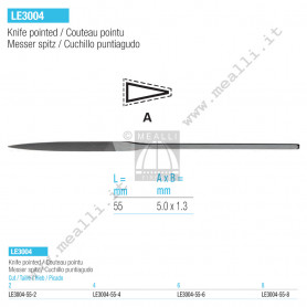 Lima a scappamento VALLORBE Coltello