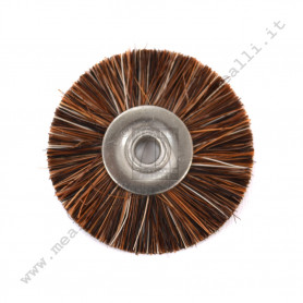 Wheel Brush Brown Horse Hair Ø 22 mm without shank