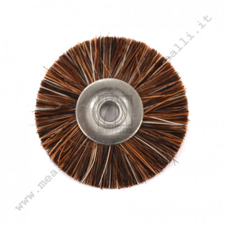 Wheel Brush Brown Horse Hair Ø 22 mm without shank