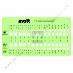 Mascherina in plastica MATT per montature e pietre rotonde